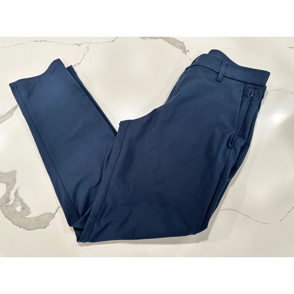 Lululemon‎ Commission Slim-Fit Pant 32 Navy Blue Warpstreme